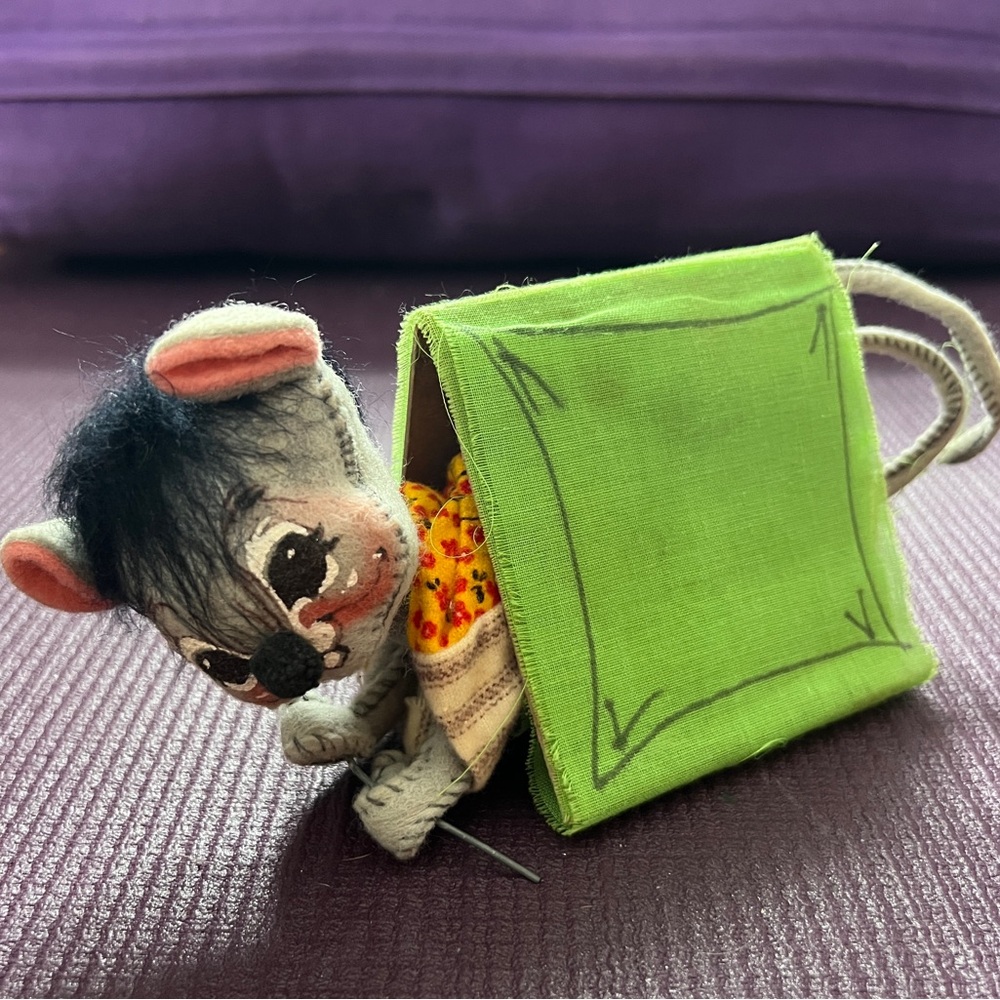 Annalee Camping Mouse Doll Decor
